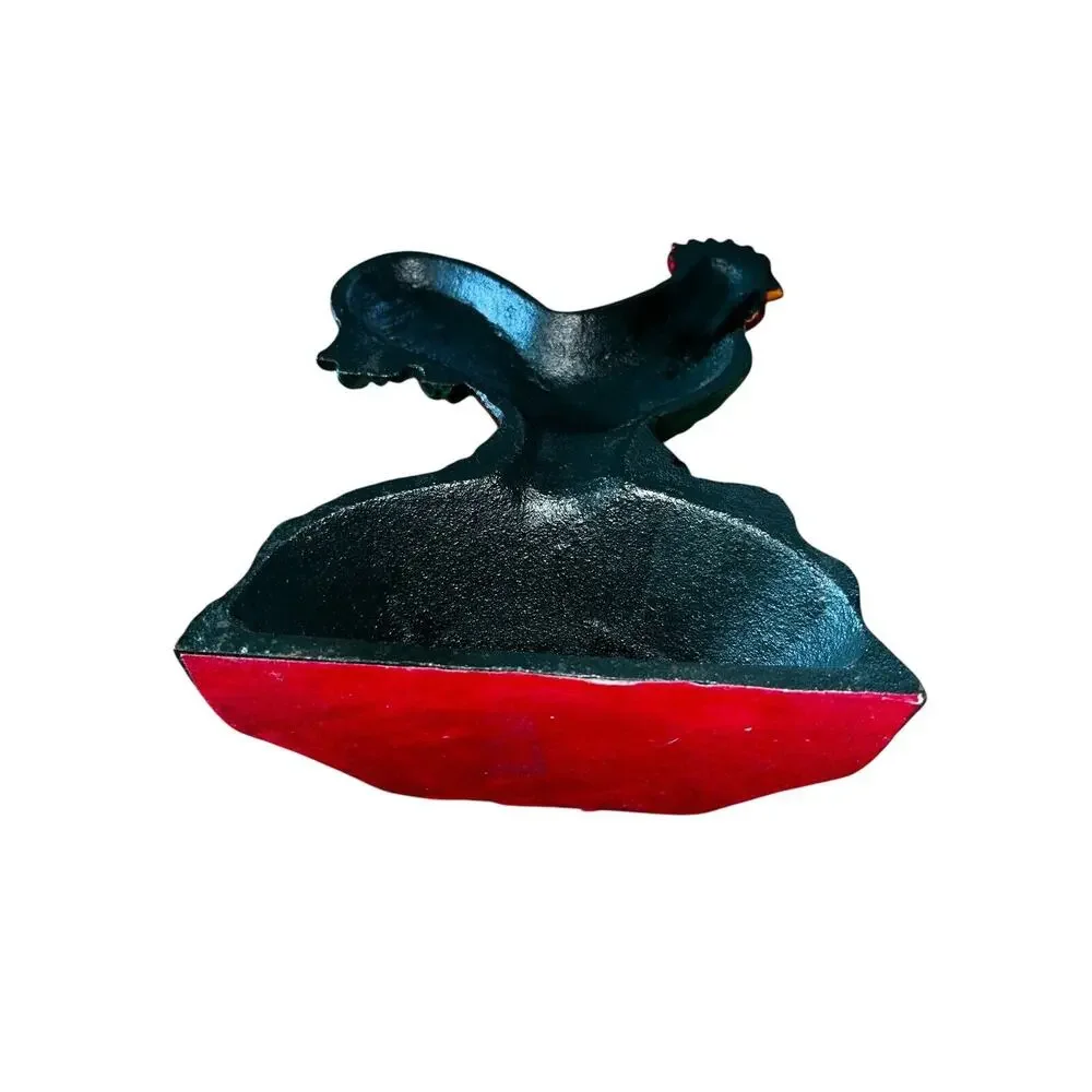 Vintage Cast Iron Rooster Door Stop Farmhouse Country Primitive Decor